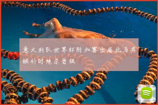意大利队世界杯附加赛出局北马其顿补时绝杀晋级